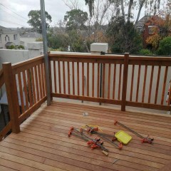 墨尔本露台定制实木围栏 MelbourneCustomized solid wood fence for terrace