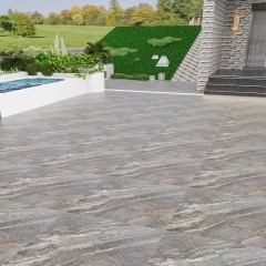 复古岩板户外砖防滑耐磨 Retro rock slate outdoor tiles are anti-slip and wear-resistant