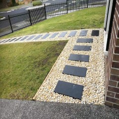 庭院鹅卵石走道  Courtyard cobblestone walkway