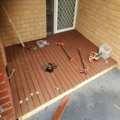 墨尔本户外实木地板铺设 MelbourneOutdoor solid wood flooring laying