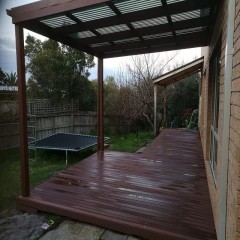 墨尔本户外实木地板铺设 MelbourneOutdoor solid wood flooring laying