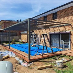 墨尔本铝合金户外遮阳凉棚 MelbourneAluminum alloy outdoor shade pergola