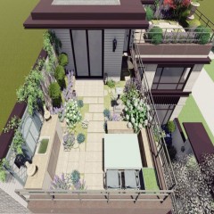 墨尔本庭院花园、露台花园设计装修 Melbourne patio garden, terrace garden design and decoration