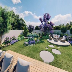 墨尔本庭院设计花坛、户外地板等 Melbourne Patio Design Flower Beds, Outdoor Flooring and More