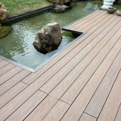 墨尔本庭院地板塑木地板安装 Melbourne Courtyard Floor Plastic Wood Floor Installation